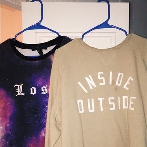 Two H&M sweat shirts