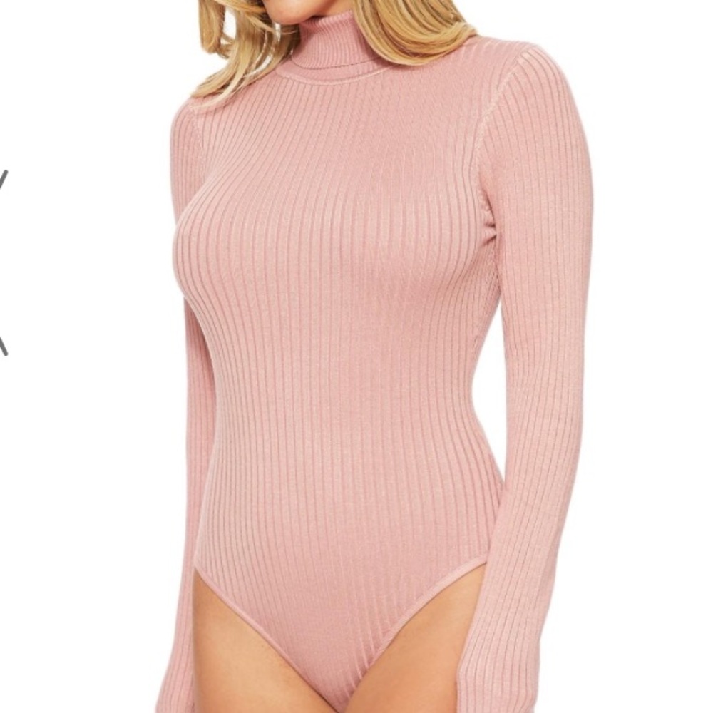 Naked Wardrobe turtle neck long sleeve bodysuit - Picture 2 of 3