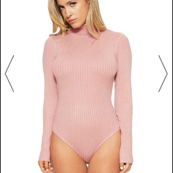 naked wardrobe Other - Naked Wardrobe turtle neck long sleeve bodysuit
