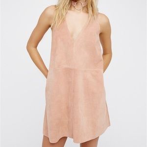 Free People Retro Love Suede Dress