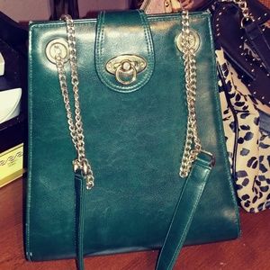 Green leather Purse