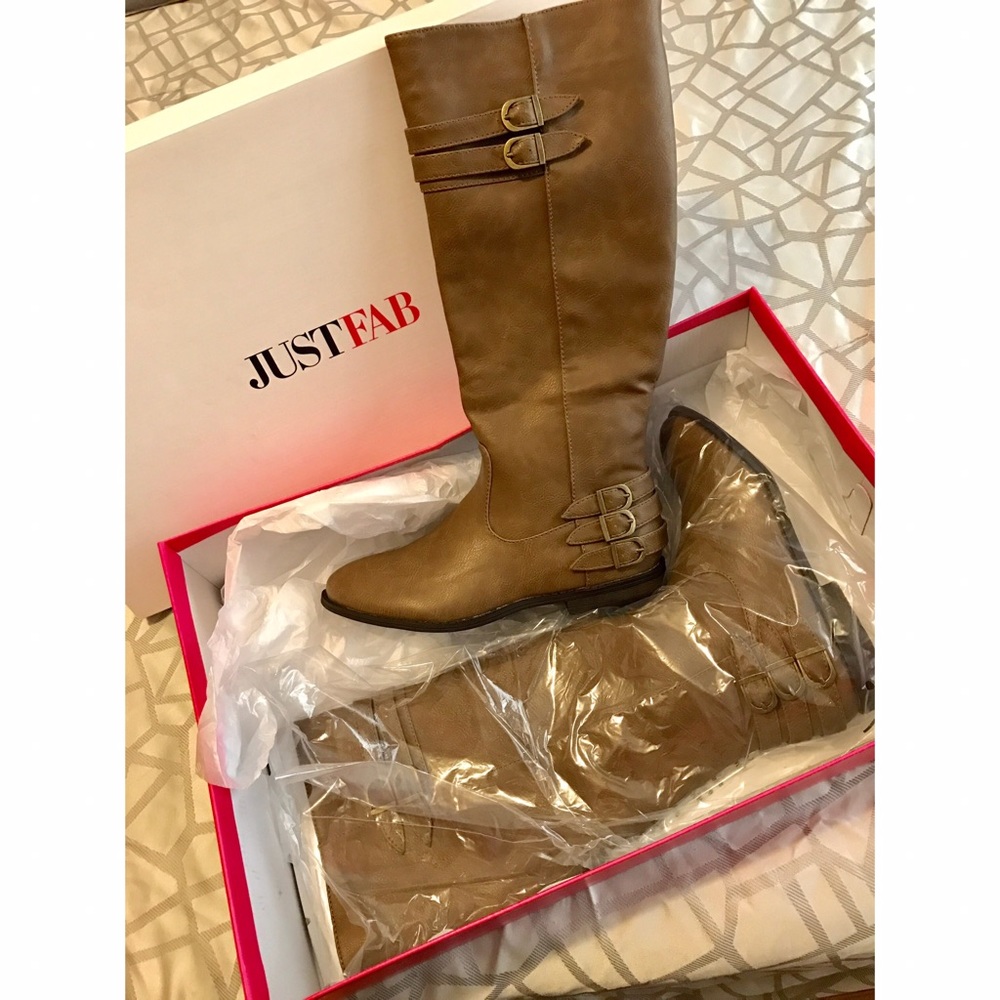 Just Fab Taupe Boots