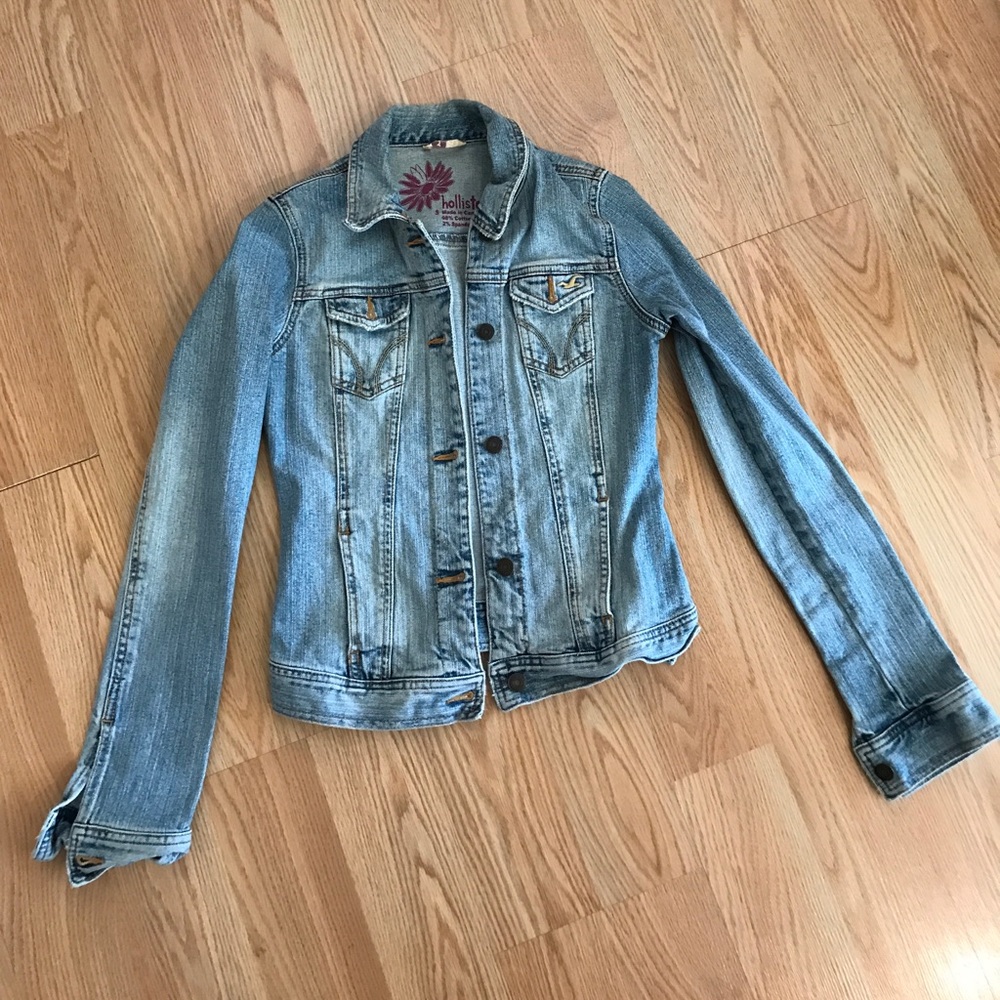 Hollister Jean Jacket Light Wash size Small