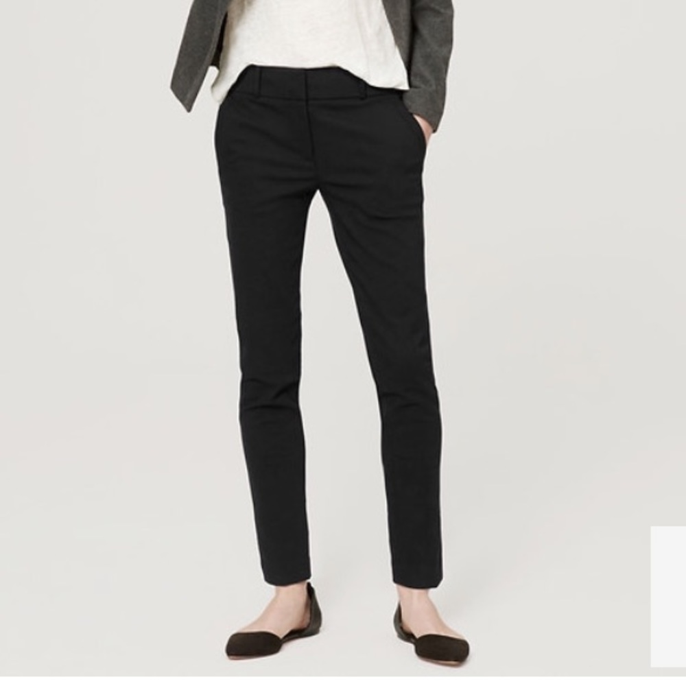 LOFT Marisa Fit Petite Black Pants