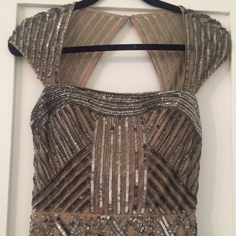 Adrianna Papell Beaded Evening Gown