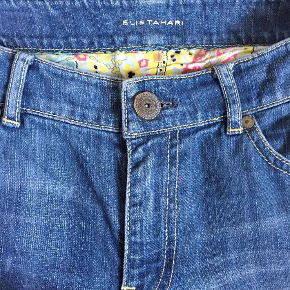 Elie Tahari Classic Straight Leg Jeans