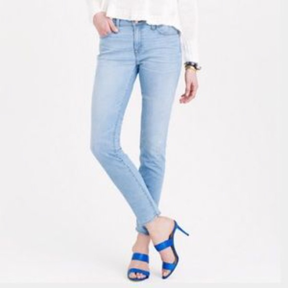 J. Crew match stick jeans