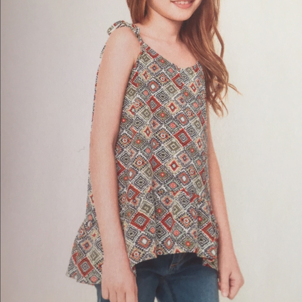 Girls Aztec Print Top
