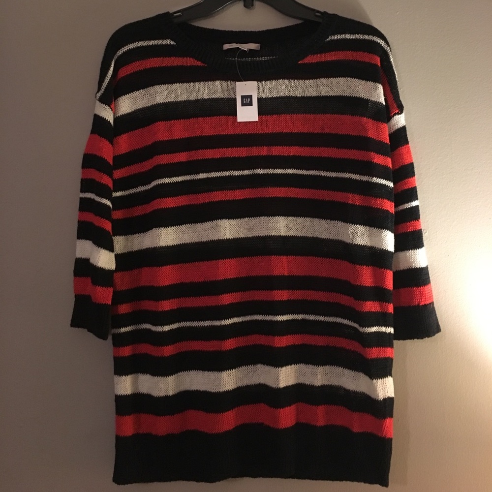 NWT Gap red, white, &navy summer sweater 🇺🇸