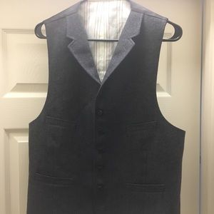 Black Tweed Vest
