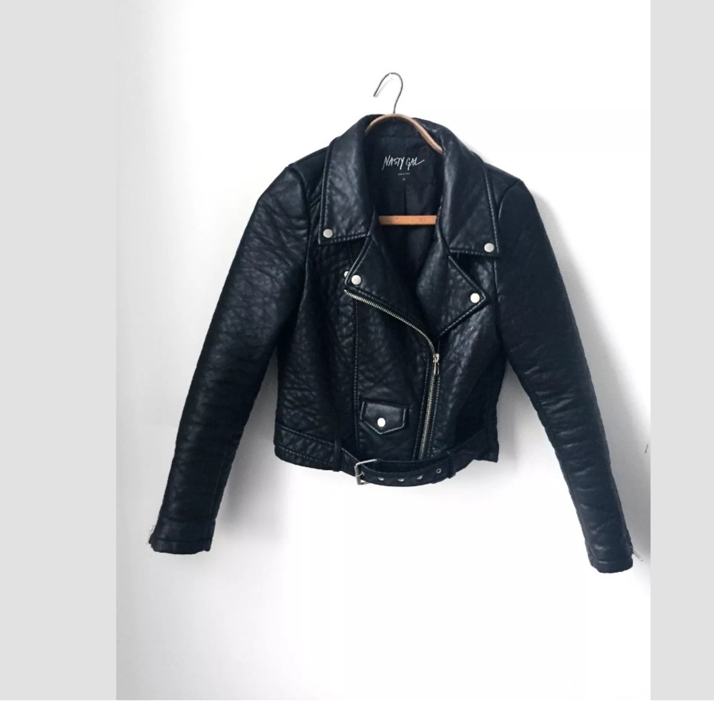 Nasty Gal Moto Vegan Leather jacket