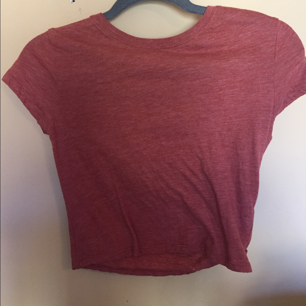 Orange crop top