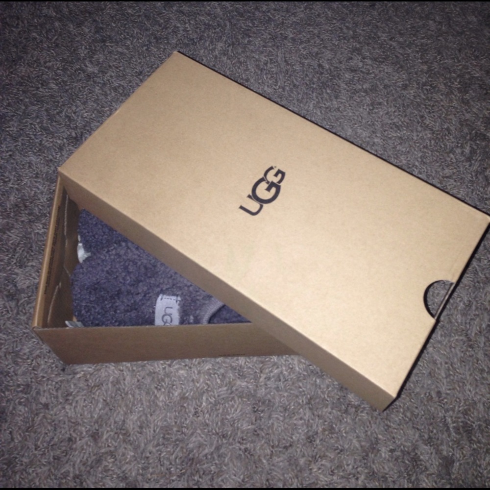 Grey UGG slippers