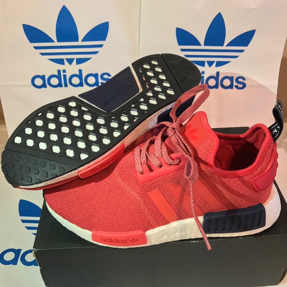 Women's red adidas NMD's