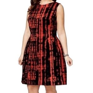 Calvin Klein Plus Size Fit & Flare Dress - 14W