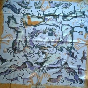 Hermes Vintage Silk Scarf  Horse New