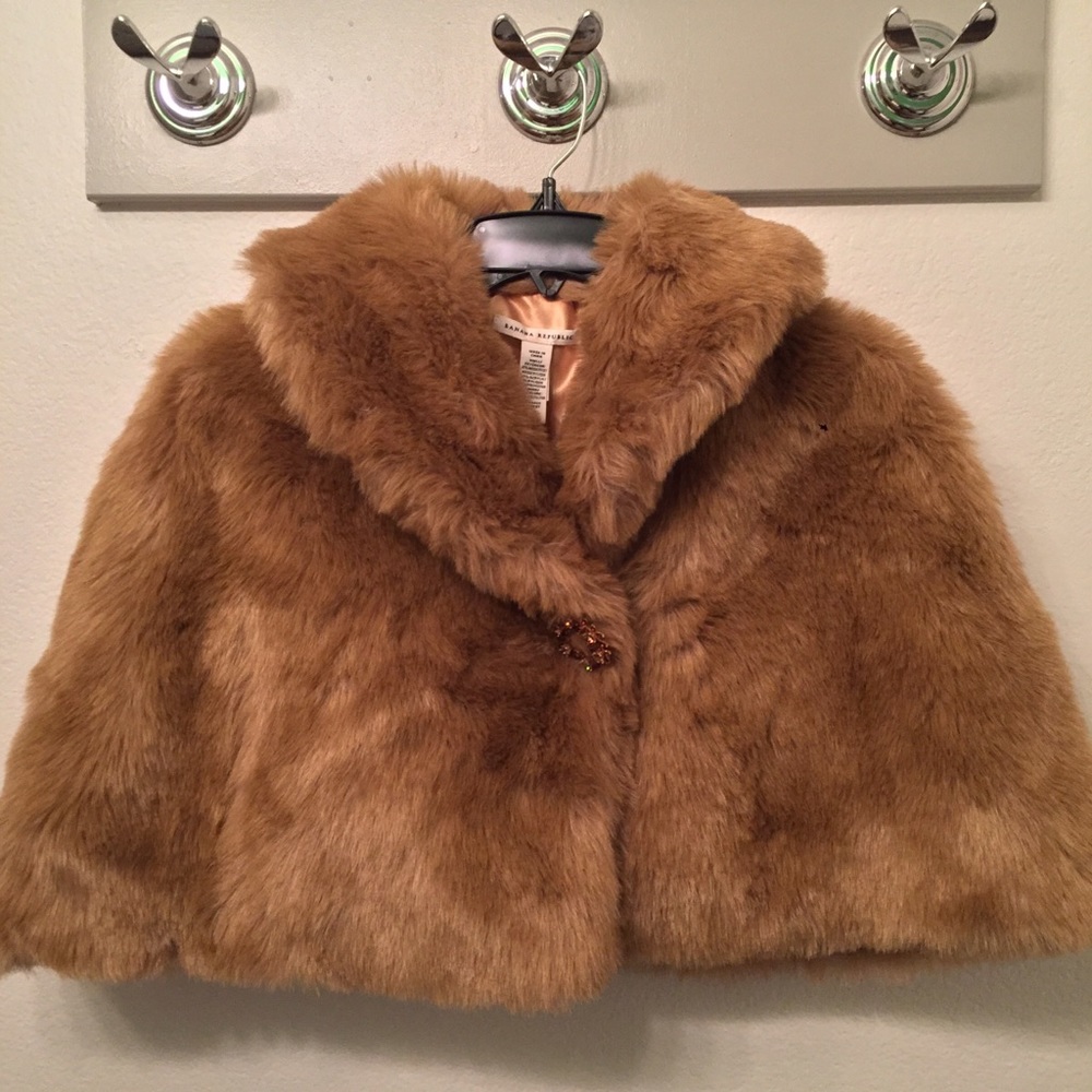 Banana Republic Faux Fur Capelet