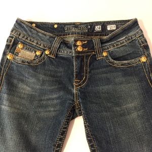 Miss Me Gold Studded Jeans