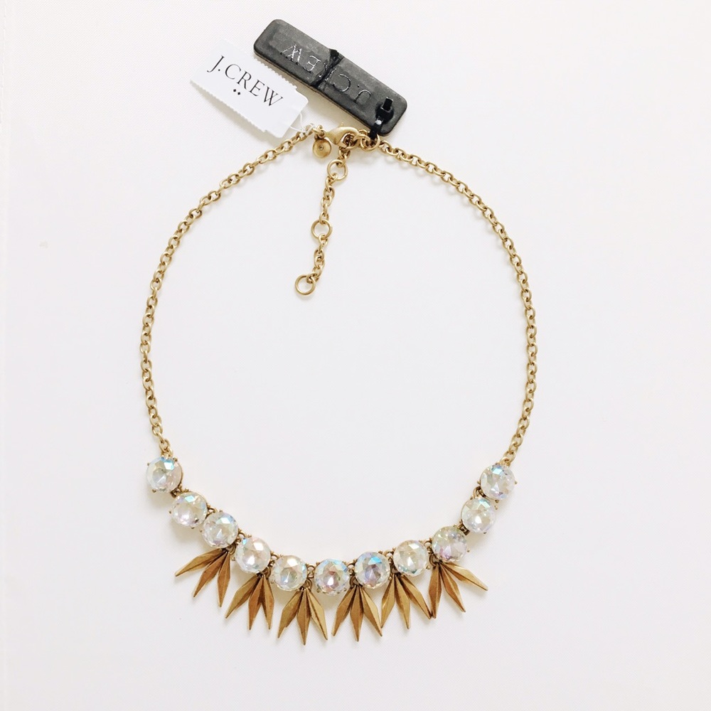 J. Crew antique brass statement necklace