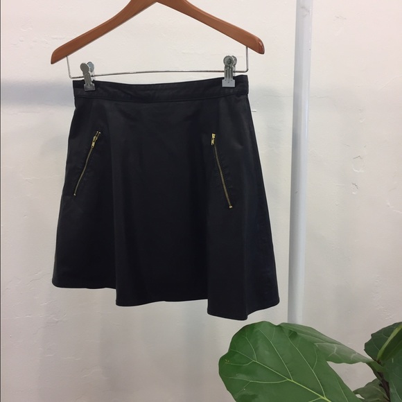Free People Dresses & Skirts - Free People Vegan Leather Skirt- Size 6