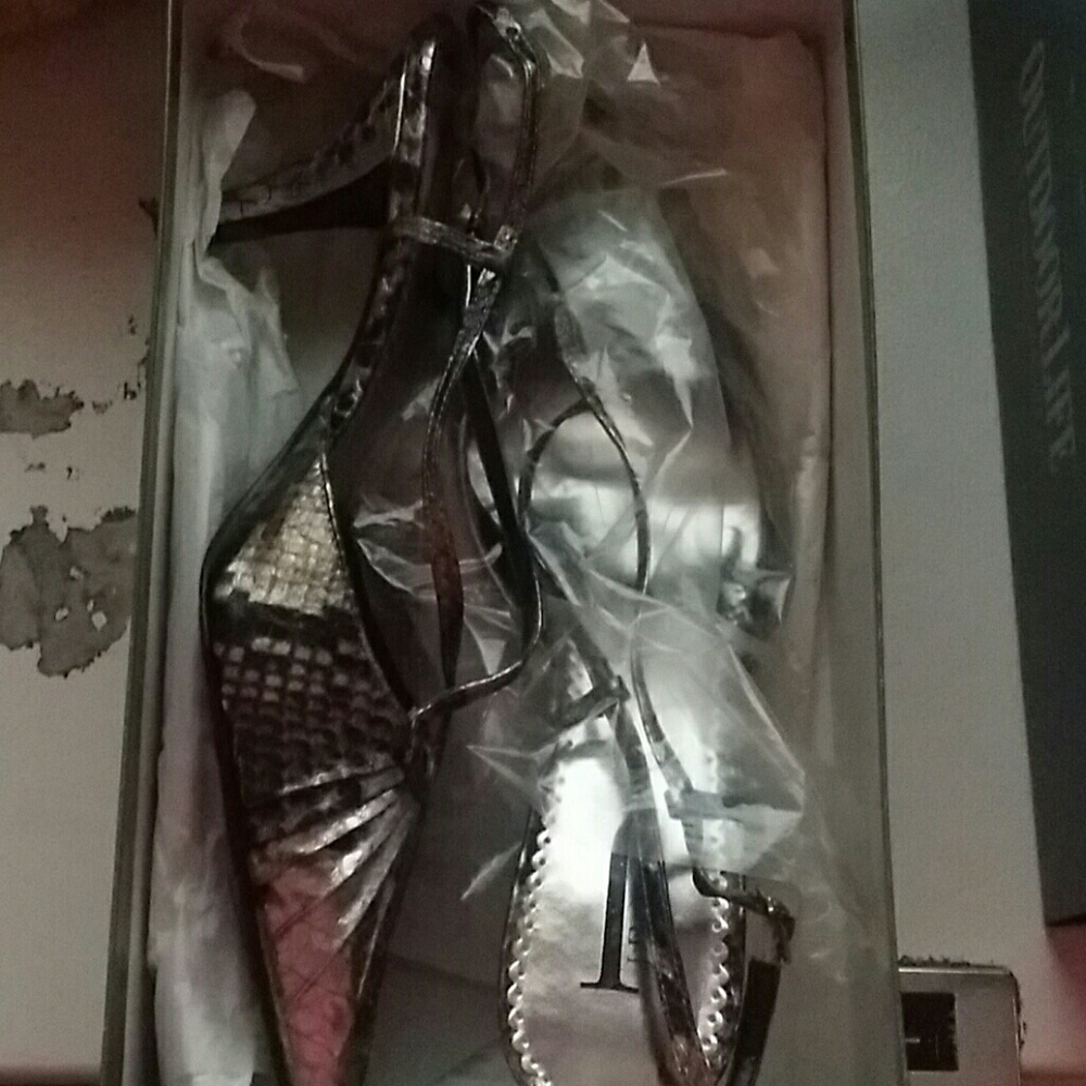 Snake skin look heels