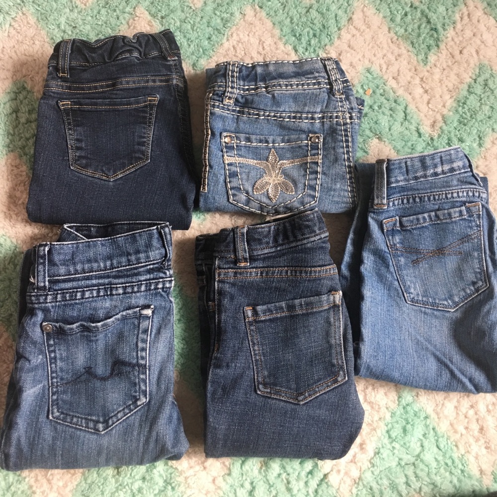 Girls bundle size 7/8 jeans (5 pair)