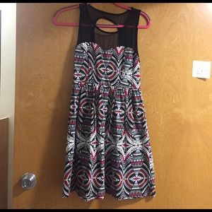 Tribal, mesh shoulder dress from forever 21