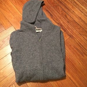 Max studio hooded cashmere sweater