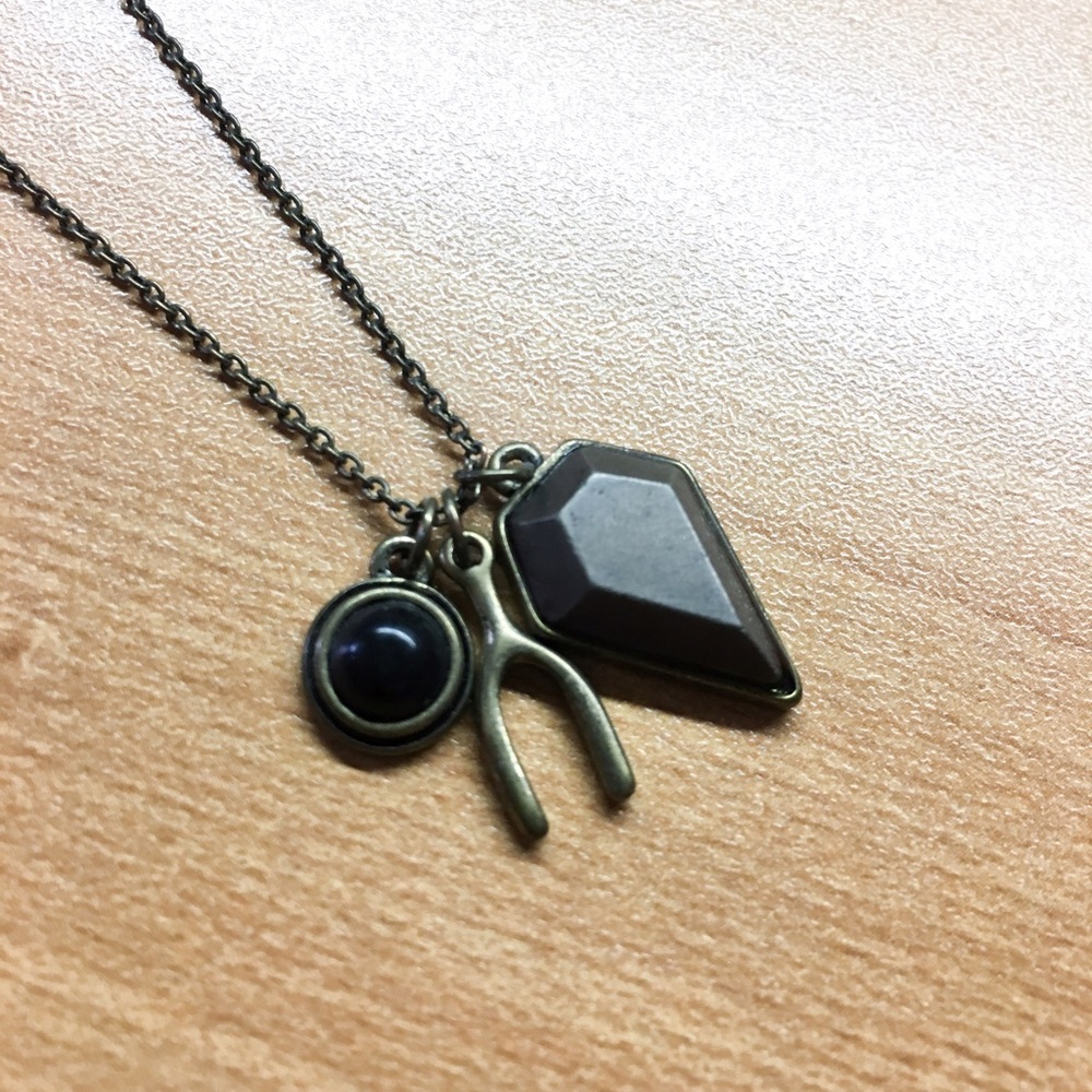 MAKE AN OFFER Wishbone Charm Necklace