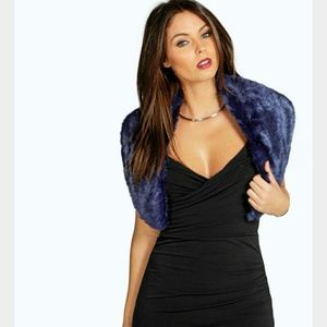 Faux fur stole