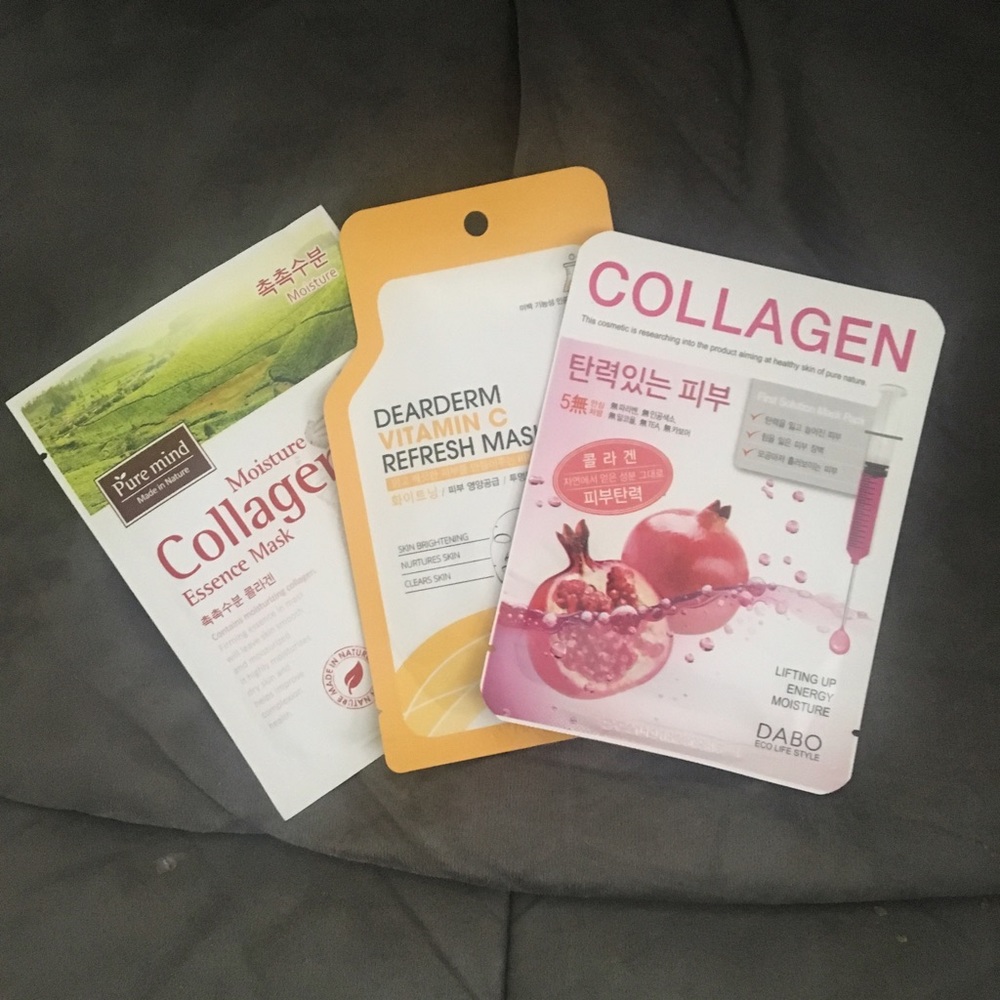 Korean beauty sheet mask 3 pack bundle skincare