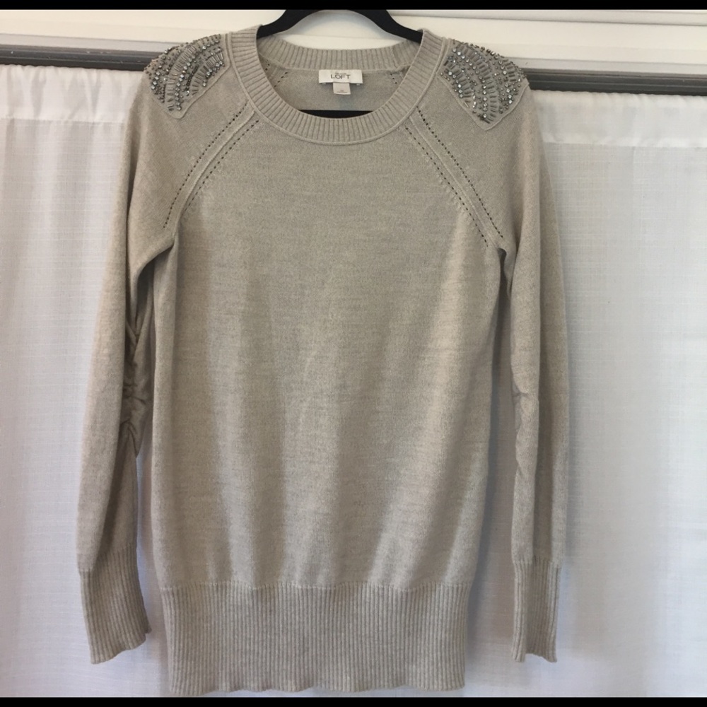 Loft Jeweled Sweater