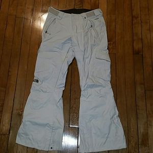 North Face off white HyVent ski pants