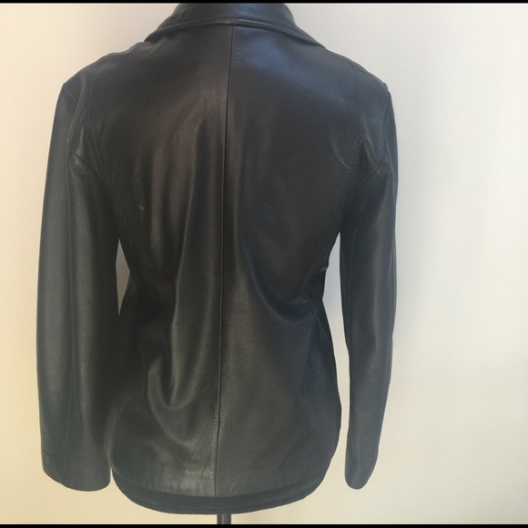COACH Black Leather Jacket - Picture 2 of 5