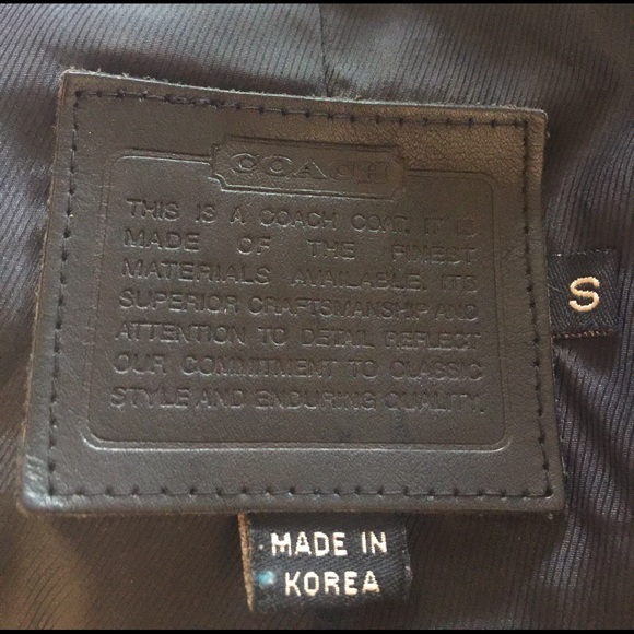 COACH Black Leather Jacket - Picture 4 of 5