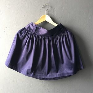 Blue satin skirt size XS