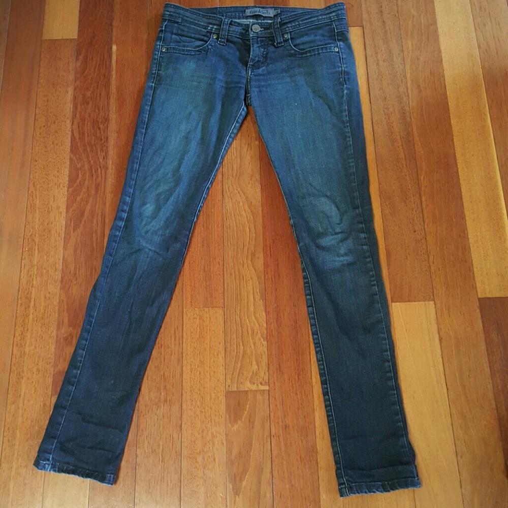 Bow tie dark denim jeans