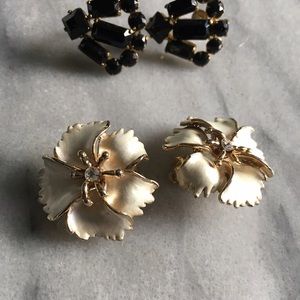 Vintage clip on earrings