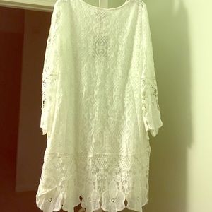 Boohoo White Lace Dress