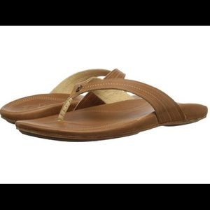 Wana sandals flip flops in Sahara light brown