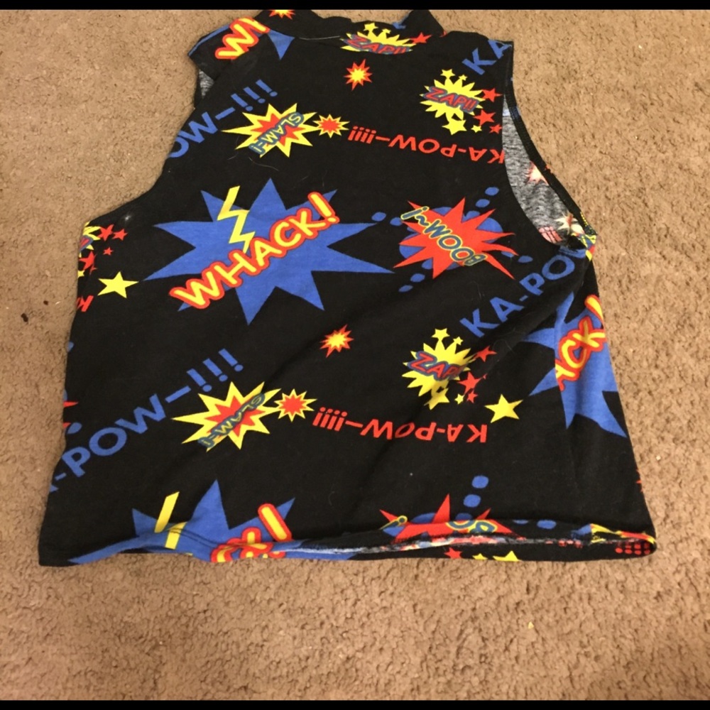Comic crop top