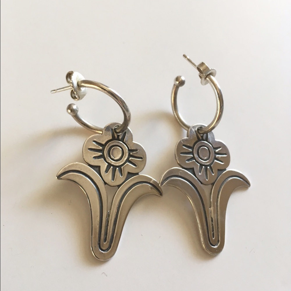 James Avery Flower Earrings