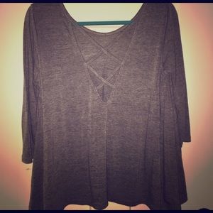 Gray Long-sleeve shirt