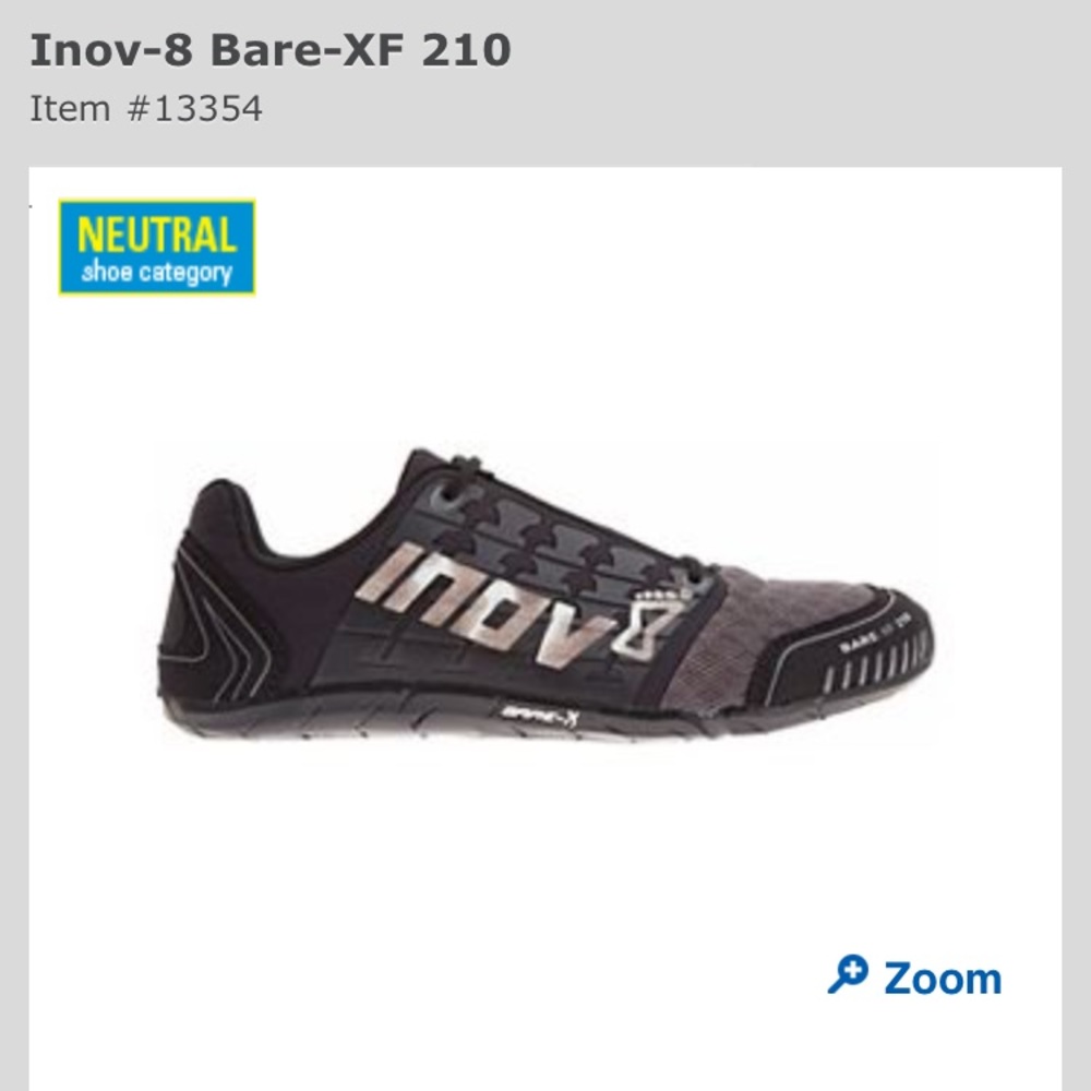 Inov-8 bare XF shoes in black, 7