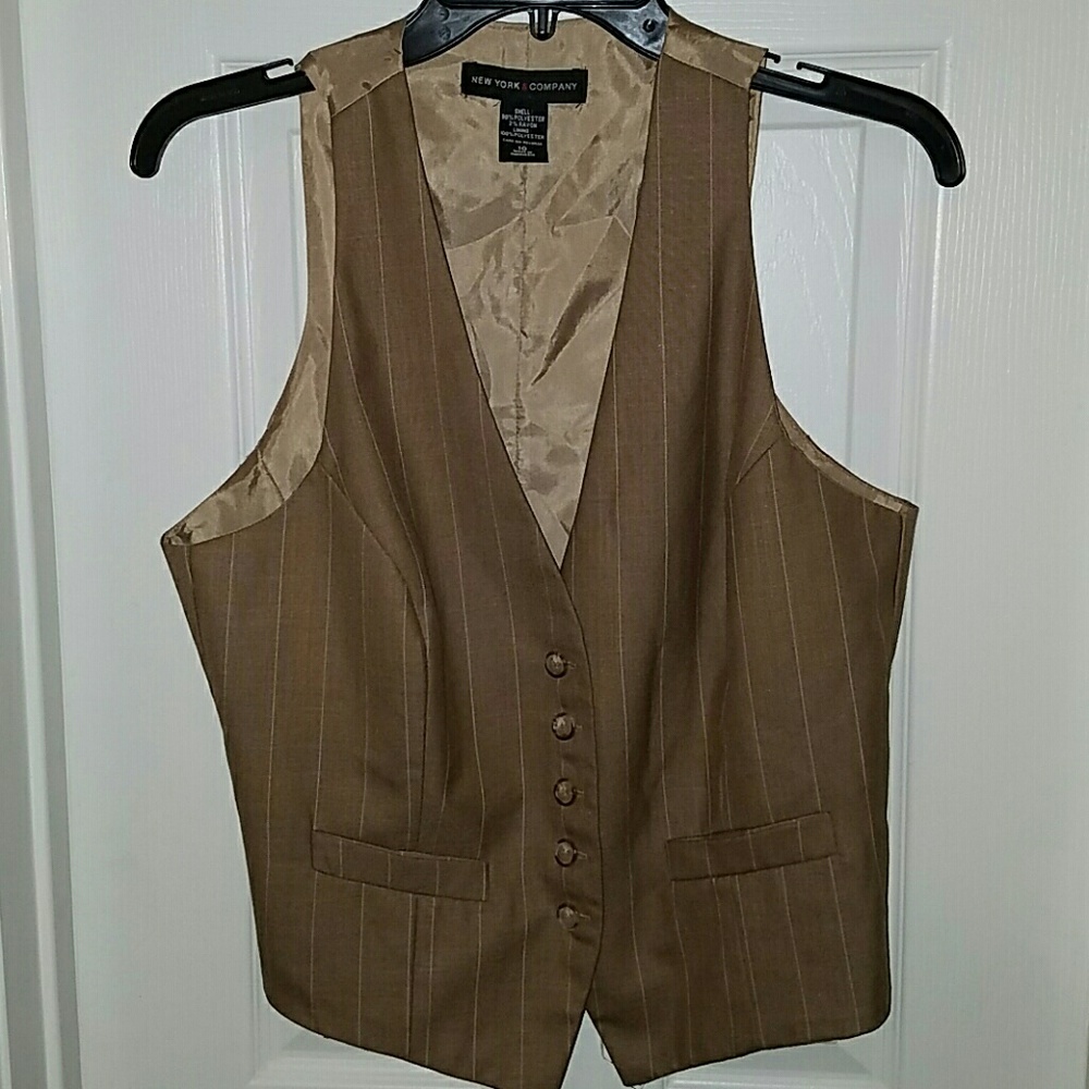 New York and Company Brown Vest