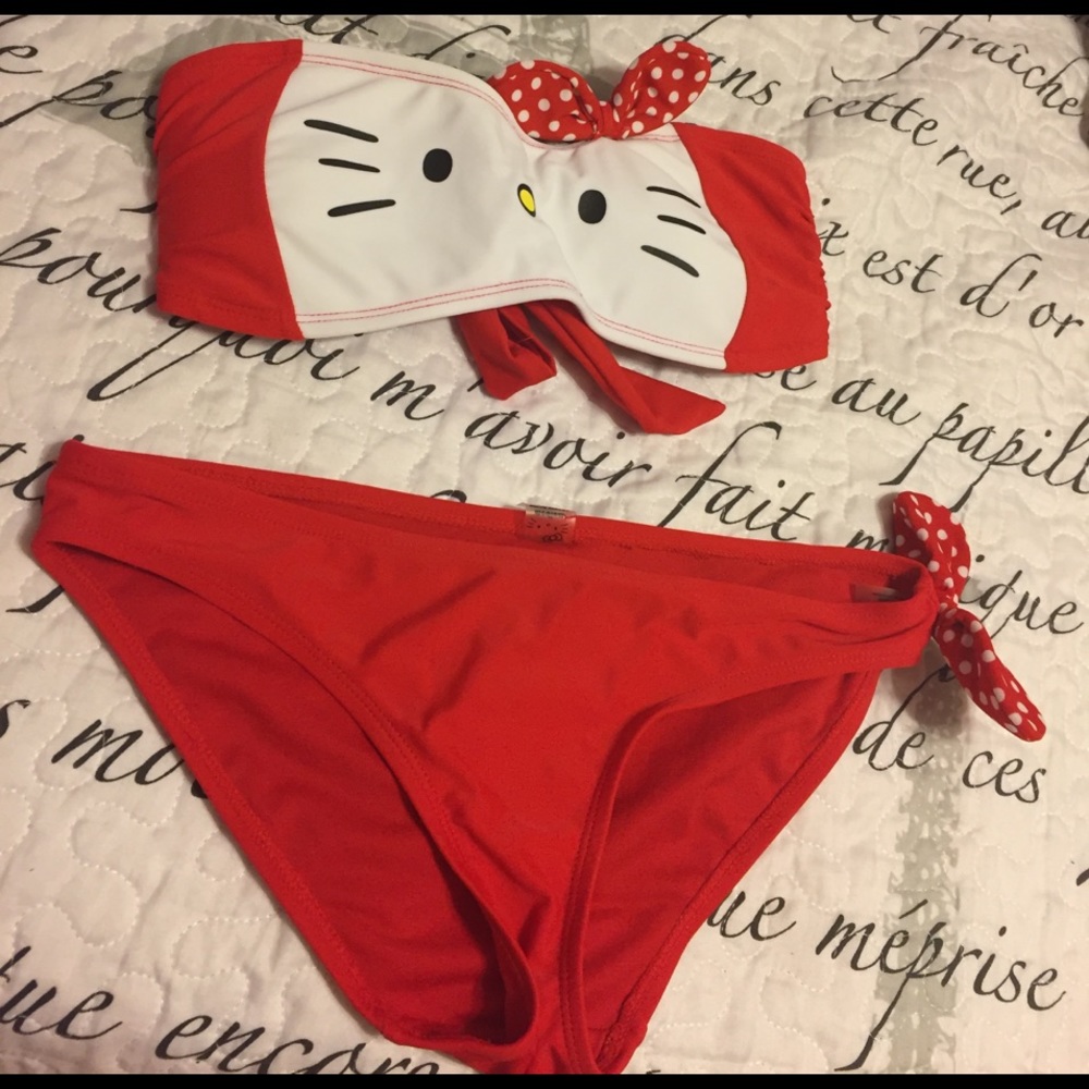 Hot Topic Hello Kittle Bikini Swimsuit