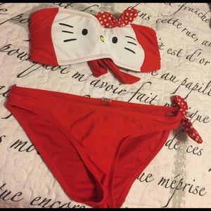 Hot Topic Hello Kittle Bikini Swimsuit