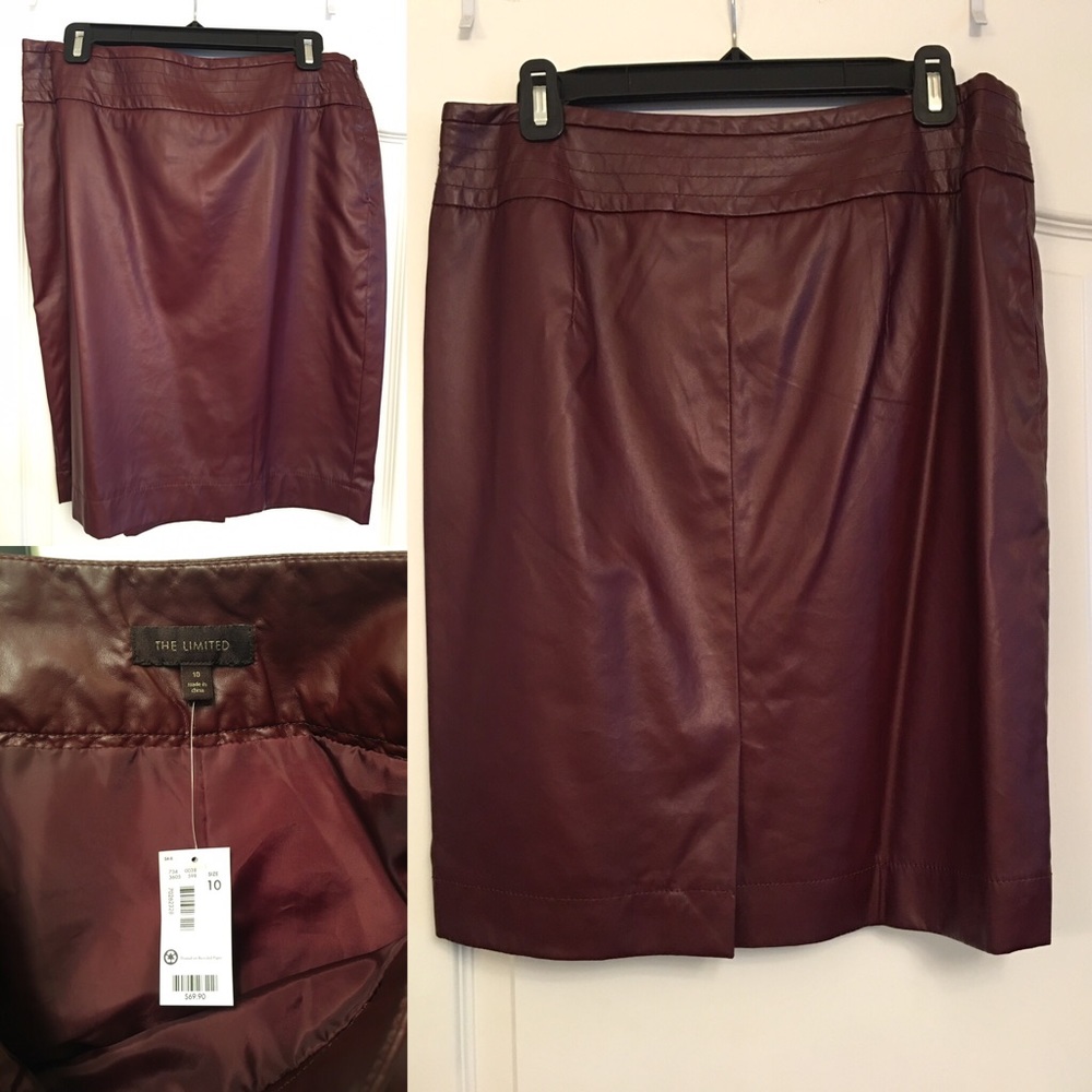 The Limited faux leather skirt