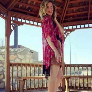 🚫SOLD🚫Lularoe Monroe Large Red Purple Yellow