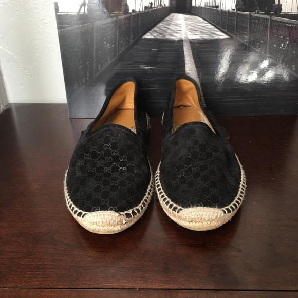 gucci women's pilar leather espadrille flats